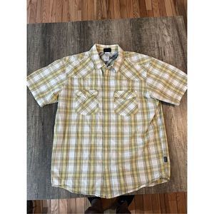 Patagonia Men's M Plaid Organic Cotton Short Sleeve Shirt